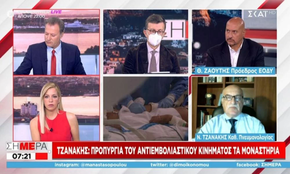Τζανάκης vs Εκκλησίας: Συνεχίζει την επίθεση - "Φορείς αντιεμβολιασμού τα μοναστήρια"